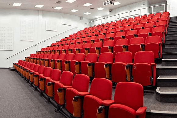 View of the lecture theatre seats